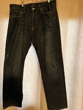 Lucky Brand Men's Straight Jeans in Dark Blue Wash